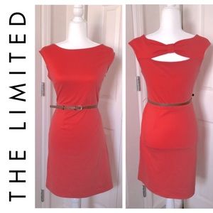 The Limited Bow Back Belted Sheath Dress